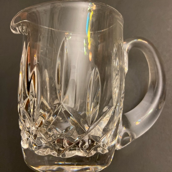 Waterford VTG Crystal Lismore Creamer 4” Pitcher Etched Seahorse Mark - Picture 2 of 5